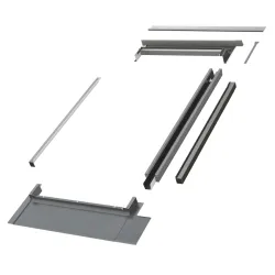 Kołnierz uszczelniający do zespoleń KZV-2-FT Thermo pojedynczego okna 94x118cm firmy Fakro kolor szarobrązowy